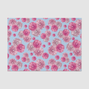 Pink Gerbera Daisies floral gift bag stuffer Tissue Paper