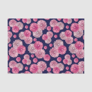 Pink Gerbera Daisies floral gift bag stuffer Tissue Paper