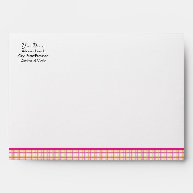 Pink Gerbera Daisy A-7 Enveloppe d'invitation (Devant)