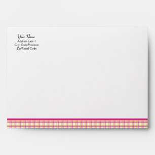 Pink Gerbera Daisy A-7 Enveloppe d'invitation