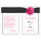 Pink Gerbera Daisy Black Ribbon Wedding Program