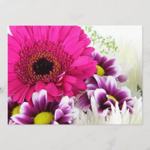 Pink Gerbera Daisy Invitation