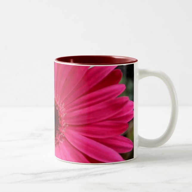 Pink Gerbera Daisy Mug (Right)