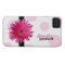 Pink Gerbera Daisy Polka Dot