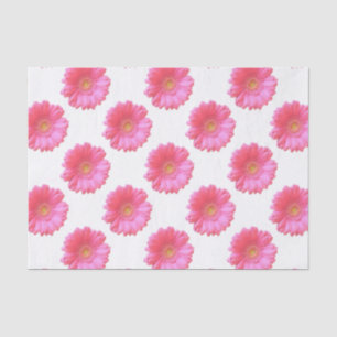 Pink gerbera daisy tissue paper