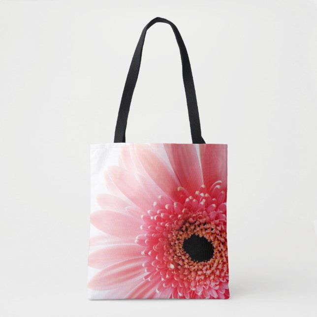 Pink Gerbera Daisy Tote Bag (Front)