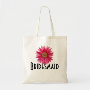 Pink Gerbera Daisy/ Wedding Tote Bag
