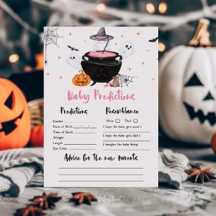 Pink Ghost Baby is Brewing Baby Predictions Game