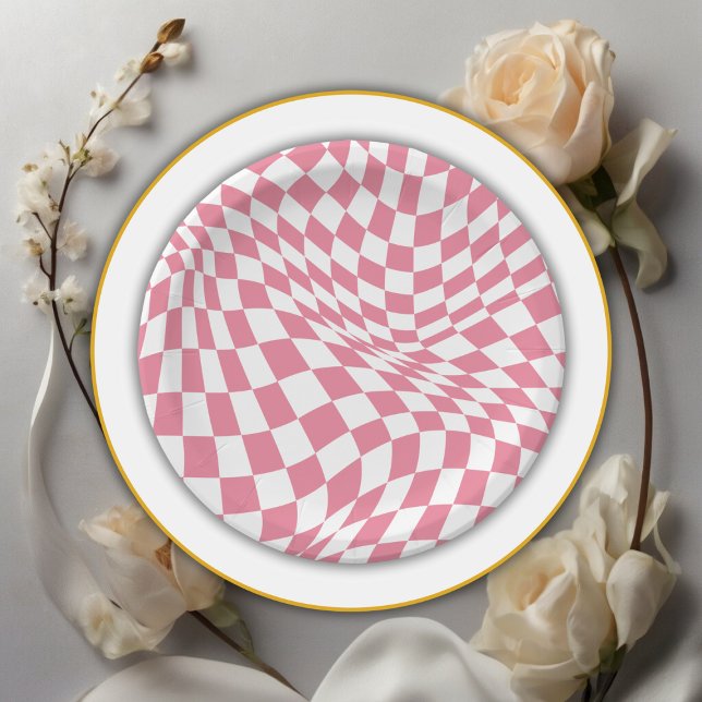 Pink Ghost Little Boo is almost due Baby Shower Paper Plate (Creator Uploaded)