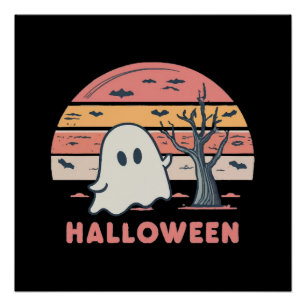pink ghost poster