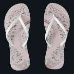 Pink Gibson Girl Flip Flops<br><div class="desc">The design for these flip flops is inspired by a small tea saucer found at a great antique store in Gibsonville, NC. While not a very old piece of ironstone, the company English Ironstone Tableware, went into receivership in 1994 and I felt compelled to honour the red and white pattern...</div>