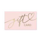 pink gift certificate card