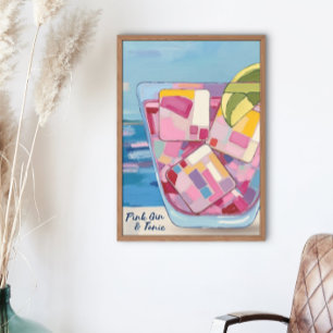 PINK GIN & TONIC POSTER