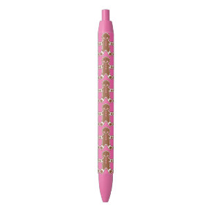 Pink Gingerbread Boys Writing Pens