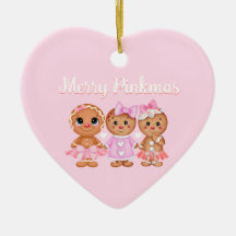 Pink Gingerbread Ornament