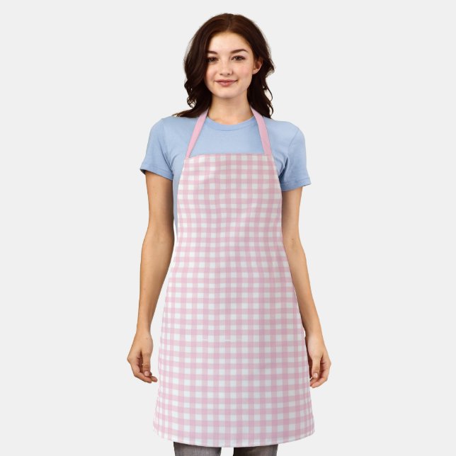 Pink Gingham Apron (Worn)