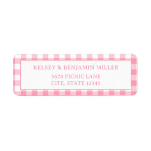 Pink Gingham Baby-Q Barbecue BBQ Baby Shower