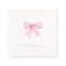 Pink Gingham Bow Ribbon Coquette Personalized