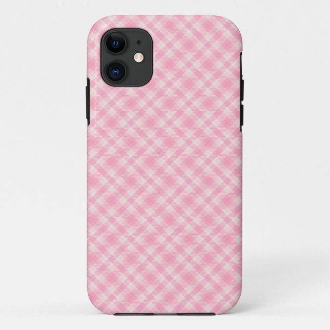 Pink Gingham Case-Mate iPhone Case (Back)