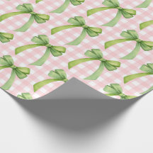 Pink Gingham Gift Wrap