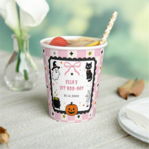 Pink Gingham Halloween Birthday Party