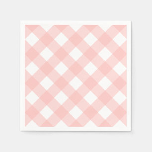 Pink Gingham Napkins
