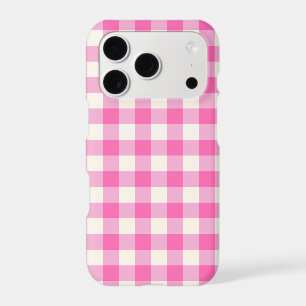 Pink Gingham Plaid Cottagecore