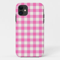 Pink Gingham Plaid Cottagecore