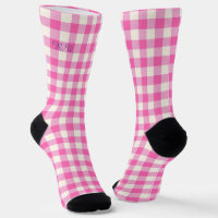 Pink Gingham Plaid Cottagecore