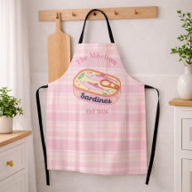 Pink Gingham Sardines Custom Family