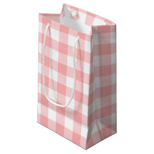 Pink Gingham Small Gift Bag