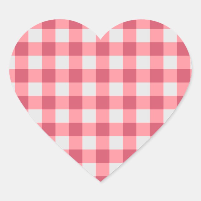 Pink Gingham Sticker – Cozy and Cute Vibes (Front)