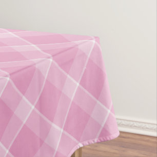 Pink Gingham Tablecloth – Baby Girl Shower & Sprin