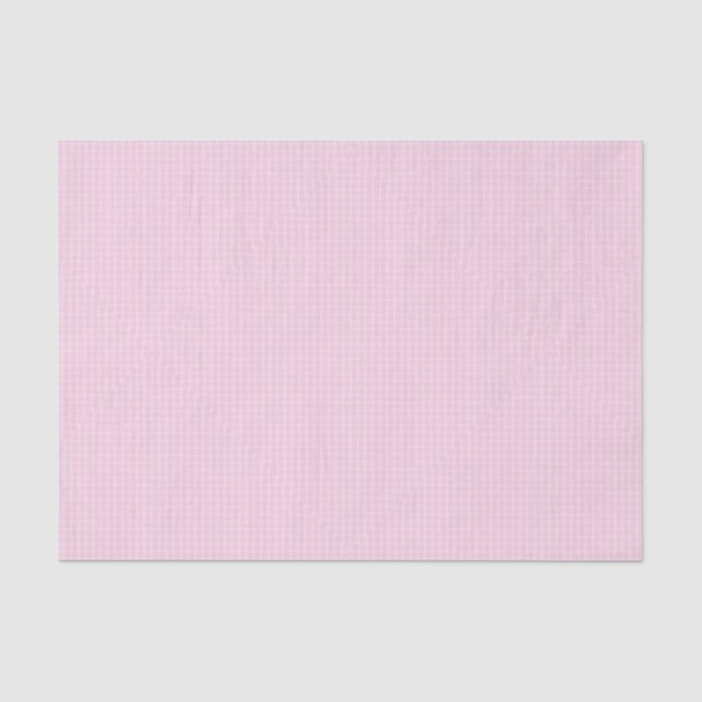 Pink Gingham Tissue Paper (Front)