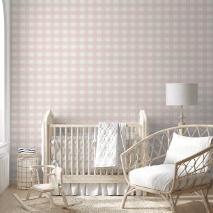 Pink Gingham Wallpaper