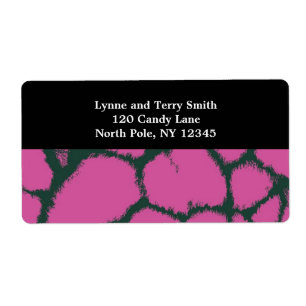 Pink Giraffe Fur Pattern