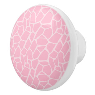 Pink Giraffe Jungle Jill Pattern Draw Knobs