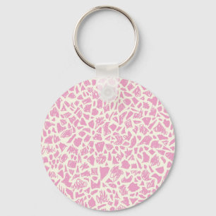 Pink Giraffe Keychain