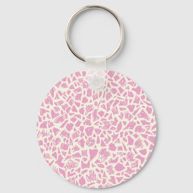 Pink Giraffe Keychain (Front)