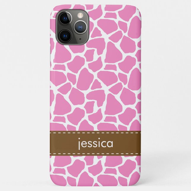 Pink Giraffe Pattern Case-Mate iPhone Case (Back)