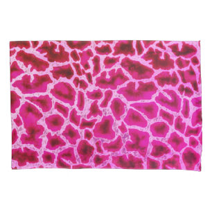 Pink Giraffe Print Pillowcase