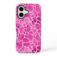 Pink Giraffe Skin Acid Wash Pattern