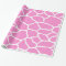 Pink Giraffe Skin Pattern Wrapping Paper