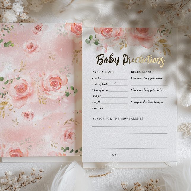 Pink Girl Baby Shower Game Predictions and Advice (Creator Uploaded)