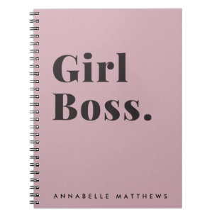 Pink Girl Boss Babe Small Business Owner Carnet