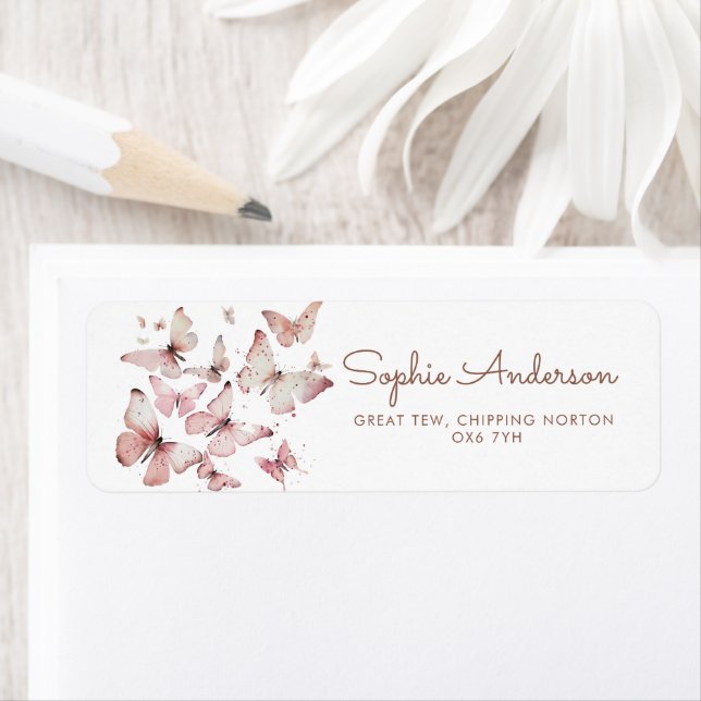 Pink Girl Butterfly  Baby Shower  (Insitu)