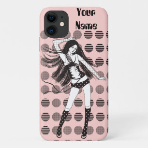 pink girlfriend dancer iPhone 11 case