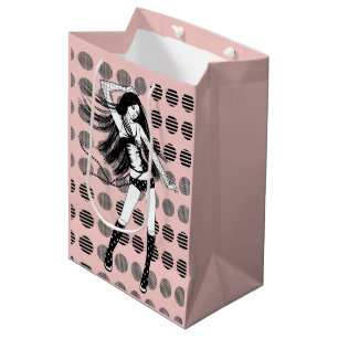 pink girlfriend dancer medium gift bag