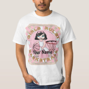 Pink Girls Basketball t-shirt