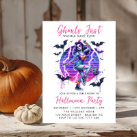 Pink Girls Ghouls Night Out Adult Halloween Party